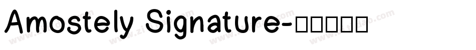 Amostely Signature字体转换